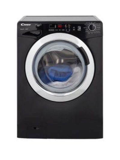 Candy Grand'O Vita Smart Touch Gvs1410Dc3B 10Kg Load, 1400 Spin Washing Machine - Black